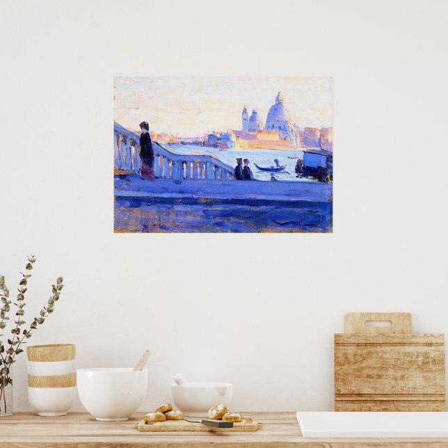 Póster La Salute desde Ponte della Paglia (Cocina)