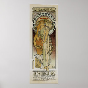 Póster La Samaritaine del ~ de Alfonso Mucha