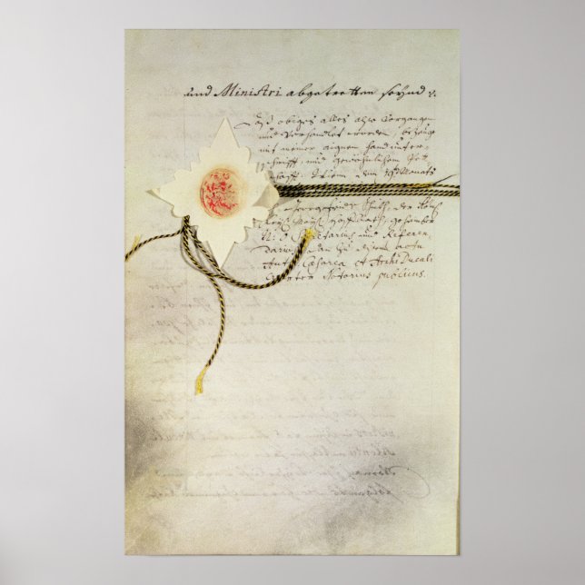 Póster La "sanción pragmática" (Frente)