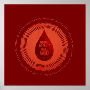 Póster La sangre no hace familia