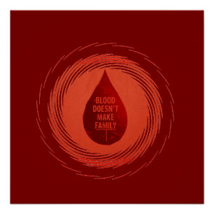 Póster La sangre no hace familia