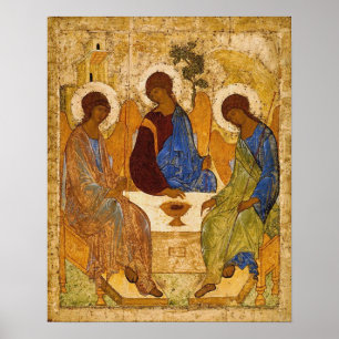Póster La Santísima Trinidad De Andrei Rublev