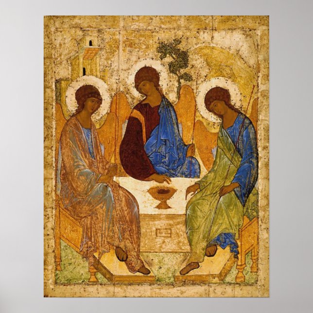 Póster La Santísima Trinidad De Andrei Rublev (Frente)