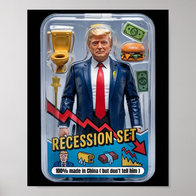 Póster La sátira de Trump sobrevivió a la recesión caja d (Frente)