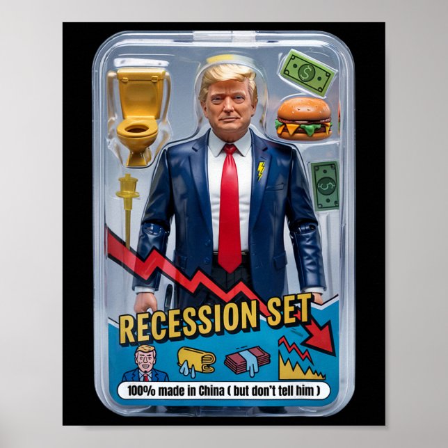 Póster La sátira de Trump sobrevivió a la recesión caja d (Frente)