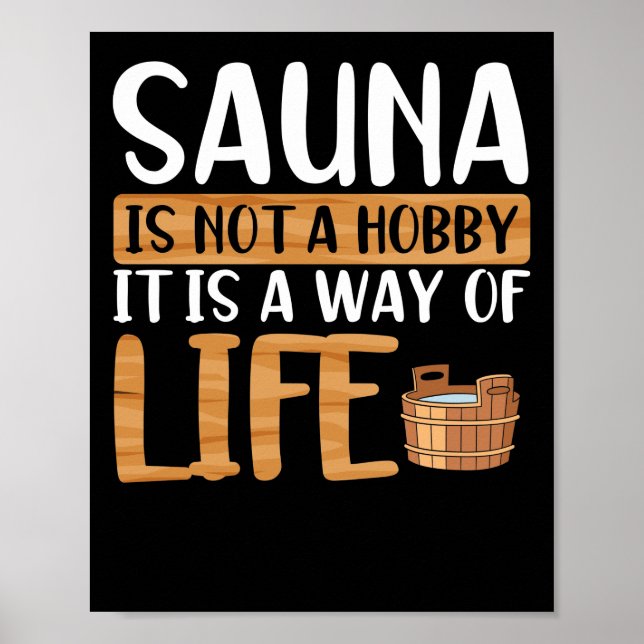 Póster La sauna no es un hobby (Frente)