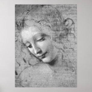 Póster La Scapigliata de Leonardo da Vinci