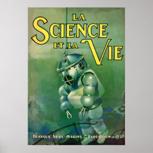 Póster La Science et la Vie (francia - 1937)