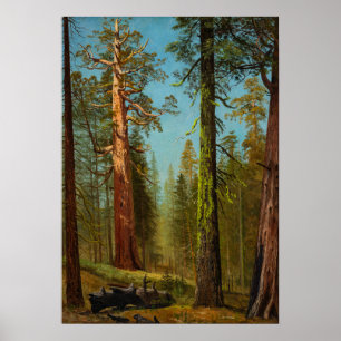 Póster La secuoya gigante Grizzly Giant, pintura famosa