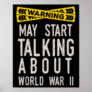 Póster La Segunda Guerra Mundial 2 Ww2 Historia Lover Fun