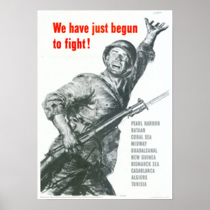 Póster ¡La Segunda Guerra Mundial acabamos de empezar a l