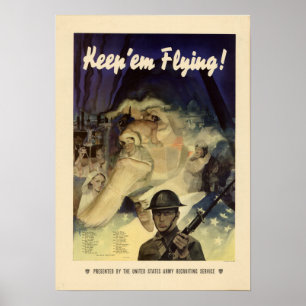Póster ¡La Segunda Guerra Mundial Sigue Volando!