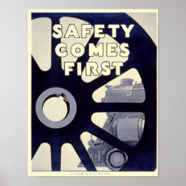Póster La seguridad ferroviaria llega con el primer afich