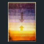 Póster La separación de Paul Klee en el Poster de la noch<br><div class="desc">Separación de Paul Klee en el poster de la noche. Color del agua de 1922. El pintor suizo Paul Klee trabajó en una variedad de estilos diferentes, Separación en la Noche es uno de sus abstractos más fascinantes. Con un gradiente violeta descendente que se mueve hacia un gradiente amarillo ascendente...</div>