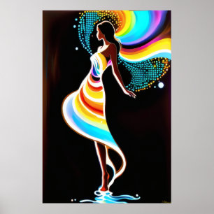 Póster La serenidad del arcoiris