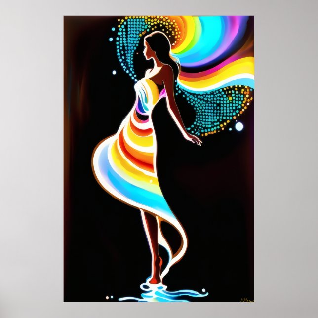 Póster La serenidad del arcoiris (Frente)