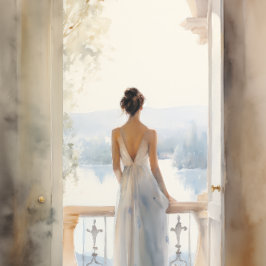 Póster La Serenidad del Balcón: la Seaview de las Acuarel