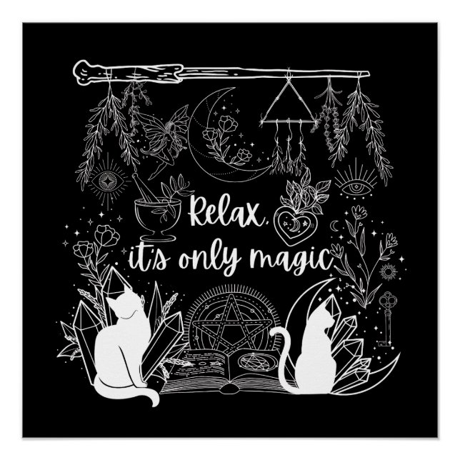 Póster La serenidad del hechicero: Relájate, es sólo el d (Anverso)