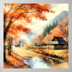 Póster La serenidad del otoño