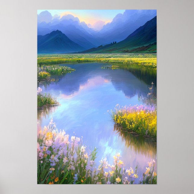 Póster La serenidad en el verde (Frente)