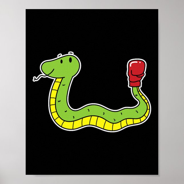 Póster La serpiente hace boxeo (Frente)