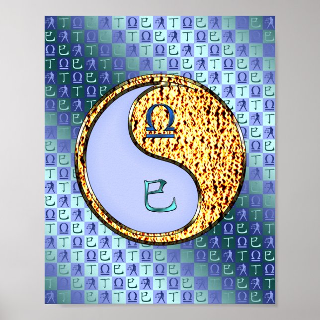 Póster La serpiente Libra y Fuego (Frente)