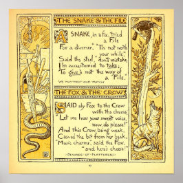 Póster La serpiente y el archivo Walter Crane