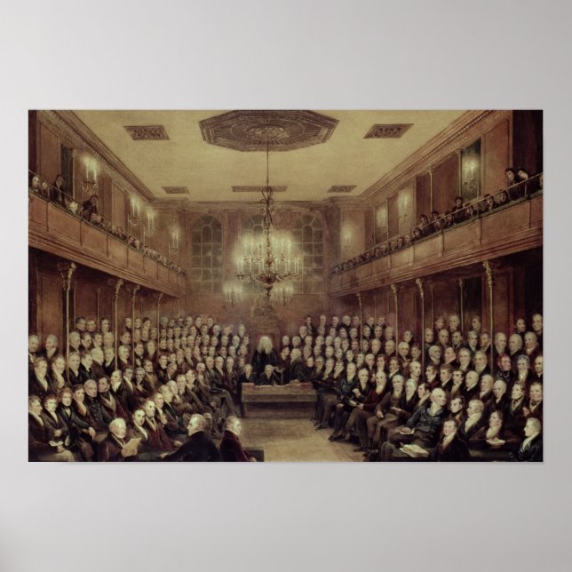 Póster La sesión de la Cámara de los Comunes (Frente)