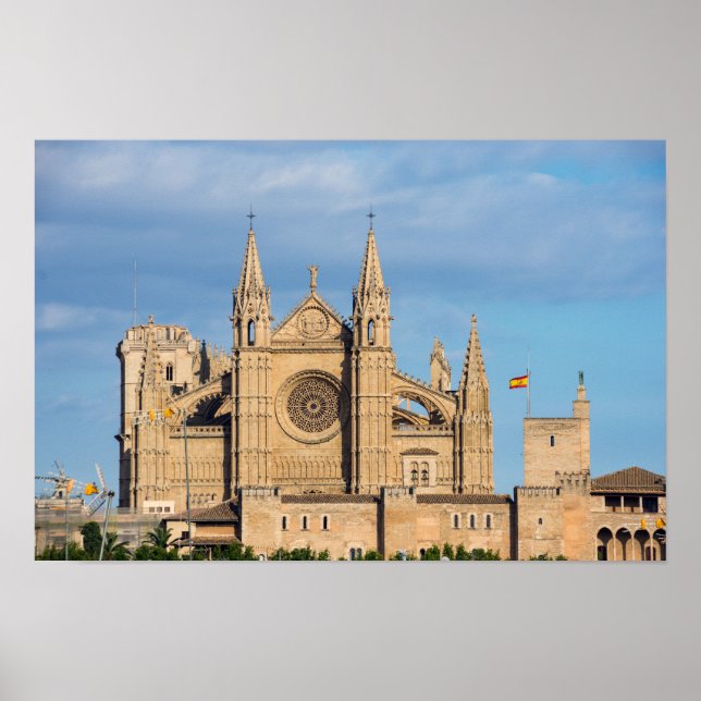 Póster La Seu, la Catedral de Palma de Mallorca - España (Frente)