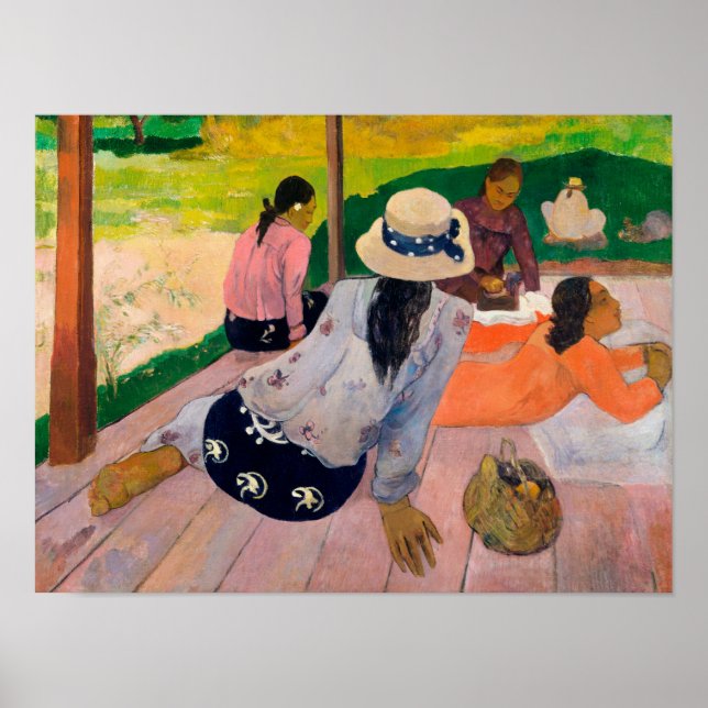 Póster La Siesta (ca. 1892–94) | Paul Gauguin (Frente)