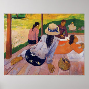 Póster 'La siesta' - Imagen impresa por Paul Gauguin