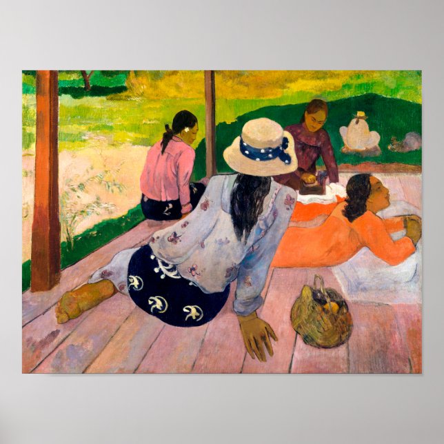 Póster La siesta | Paul Gauguin | (Frente)