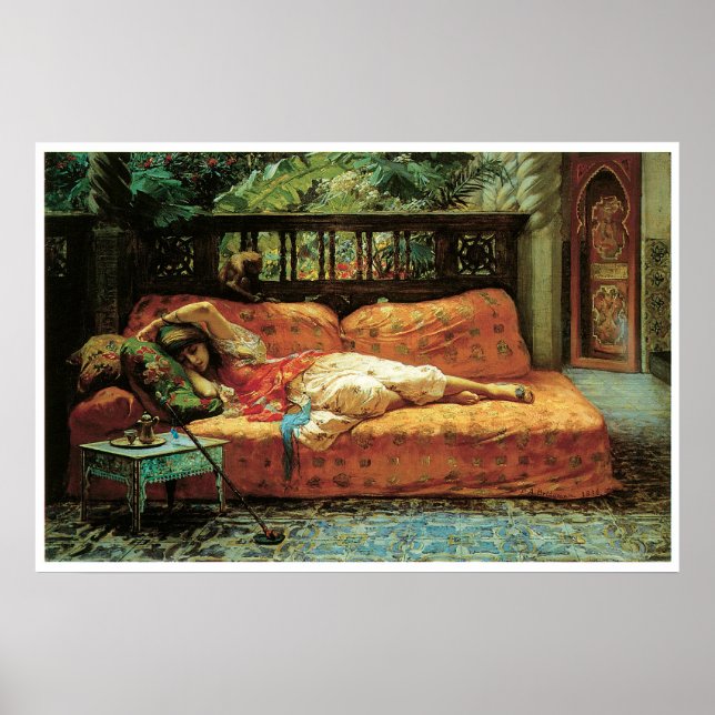 Póster La siesta (tarde en sueños), 1878 (Frente)