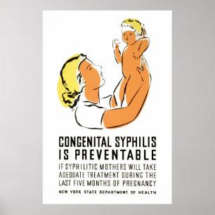 Póster La sífilis congénita es prevenible