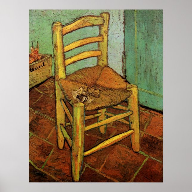 Póster La silla de Vincent con su cuerda por Vincent van  (Frente)