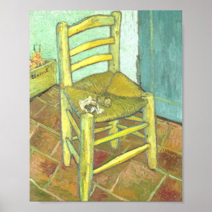 Póster La silla de Vincent van Gogh (1888)
