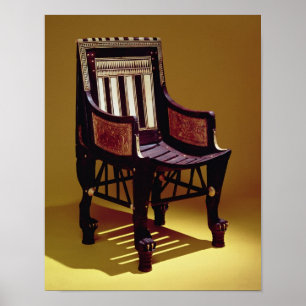 Póster La silla del niño, de la tumba de Tutankhamun