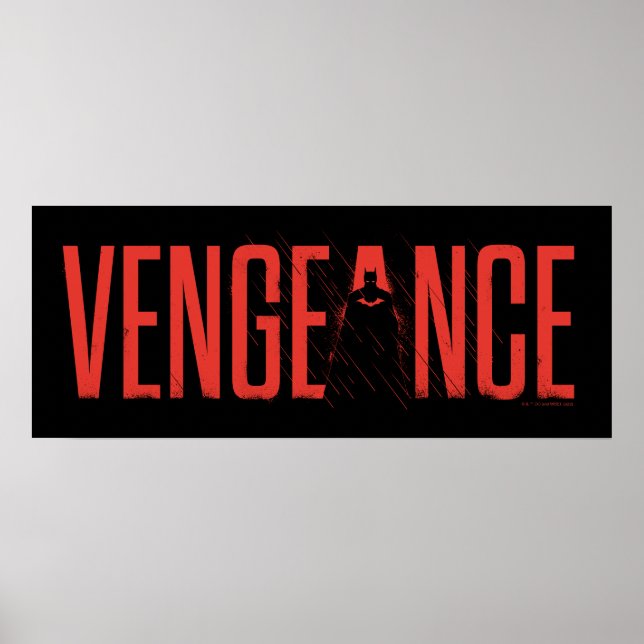 Póster La silueta de la venganza de Batman (Frente)