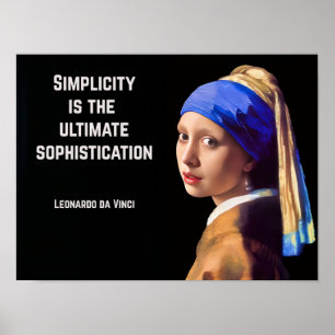 Póster La simplicidad es la sofisticación definitiva