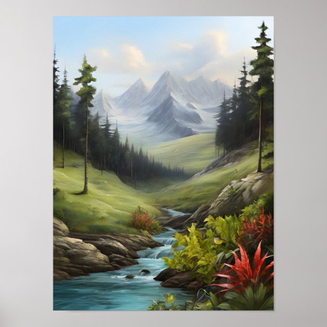 Póster La sinfonía de la naturaleza en el realismo abstra (Frente)