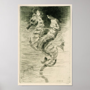 Póster La sirena de la artista estadounidense Frederick C