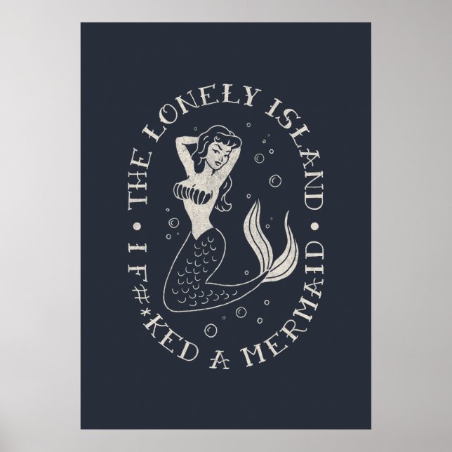 Póster La sirena de la isla solitaria (Frente)