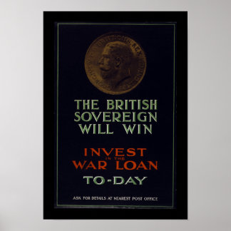 Póster La soberanía británica ganará (frontera)