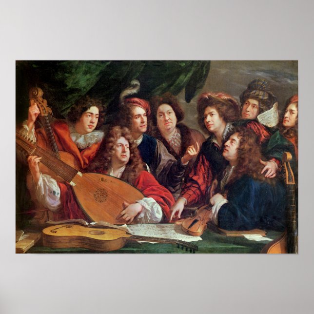 Póster La sociedad musical, 1688 (Frente)