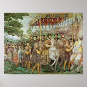 Póster La solemne entrada del emperador Carlos V