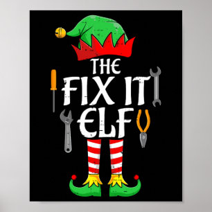 Póster La solución de los Navidades elfo de la tecnología