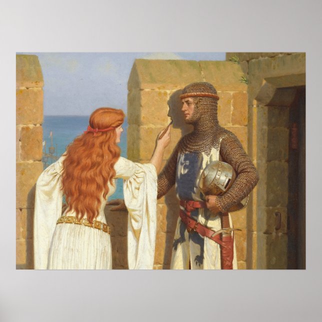 Póster La Sombra, c. 1909 por Edmund Leighton (Frente)