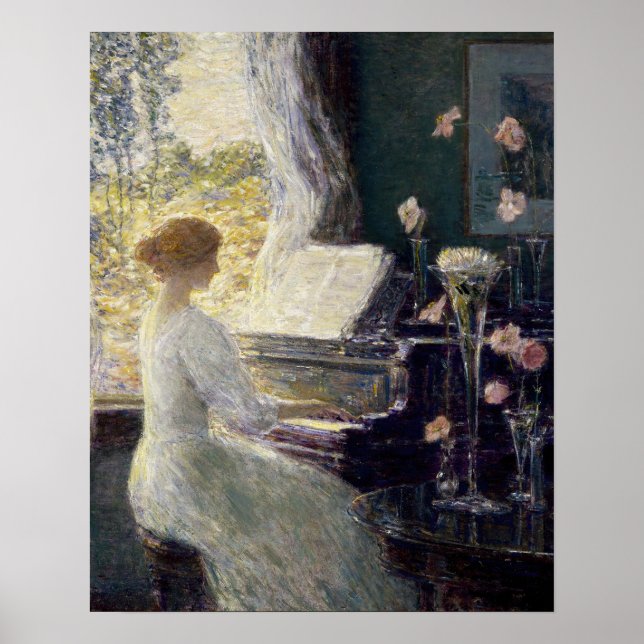 Póster La sonata | Childe Hassam (Frente)