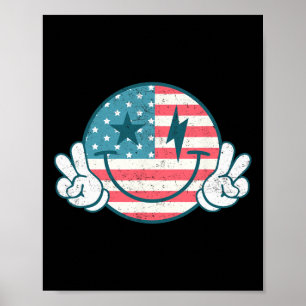 Póster La Sonrisa De Los Estados Unidos Enfrenta La Bande