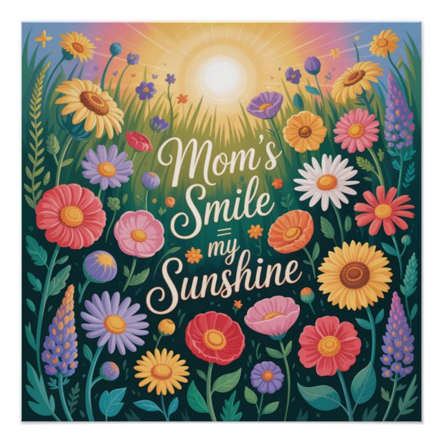 Póster La sonrisa de mamá = mi sol (Anverso)